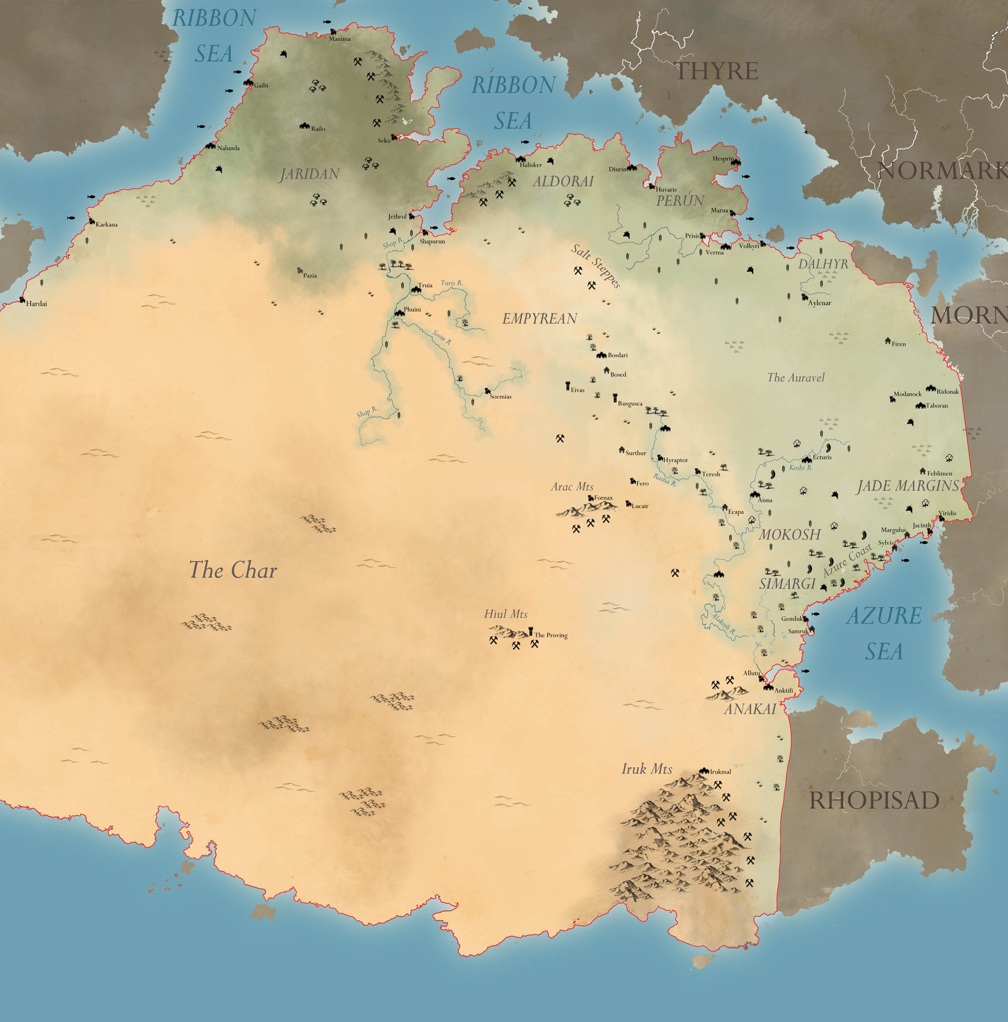 Making Middle Earth maps with R